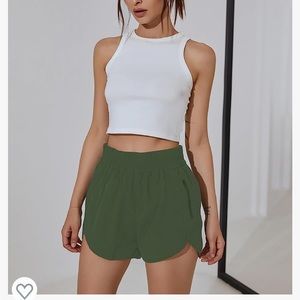 BMJL Women's Running Shorts Elastic High Waisted Shorts